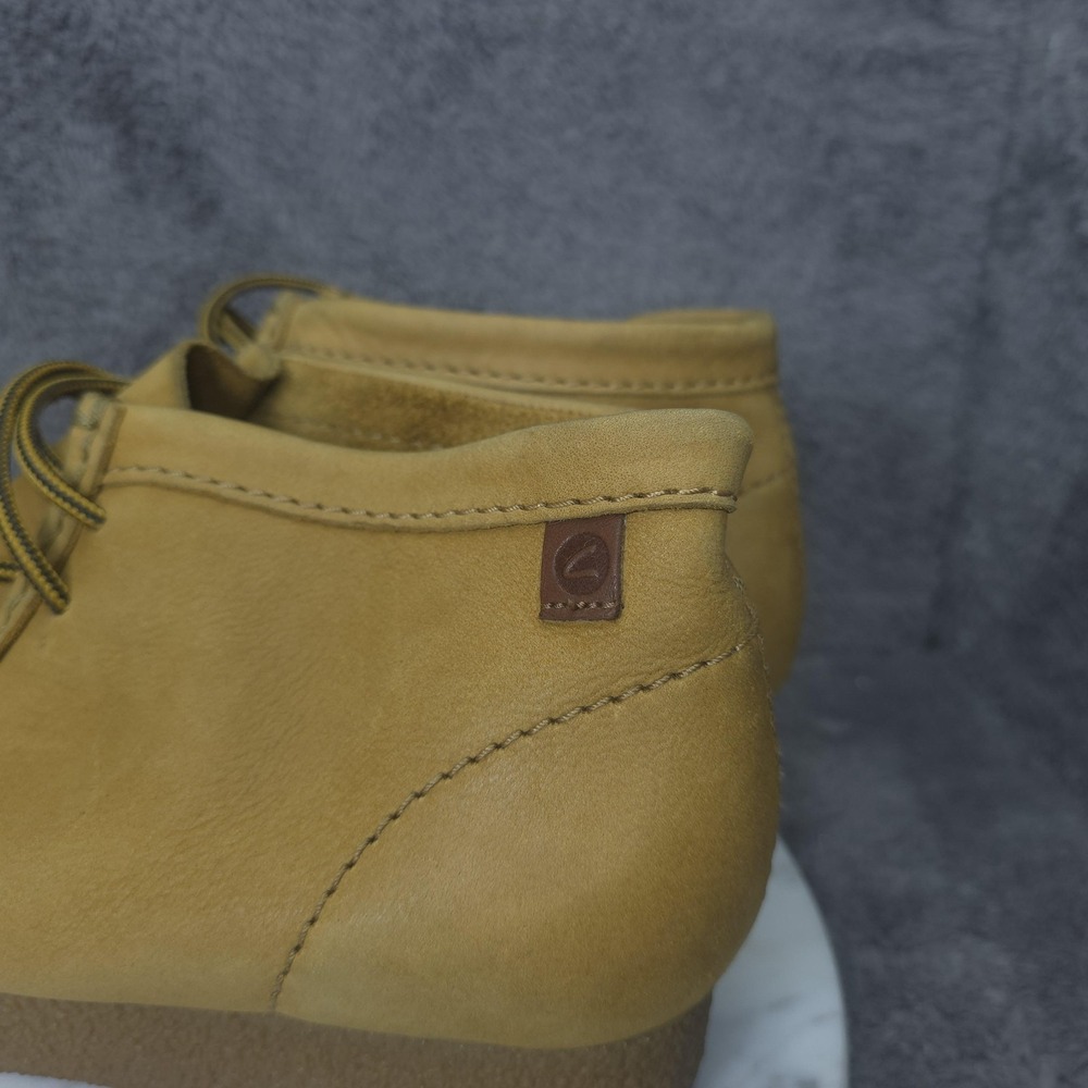 Clarks Shoes Mens Size 10.5 Brown Nubuck Lace Up Moccasin Crepe Sole Casual - Picture 4 of 12